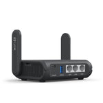 GL.iNet AXT1800 (Slate AX) Small Gigabit WLAN WiFi 6 Router for Home and Travel, Speed Up to 1,800 Mbit/s, Dual Band 6, 3 Gigabit LAN Ports, VPN / WPA3 / IPV6, MU-MIMO