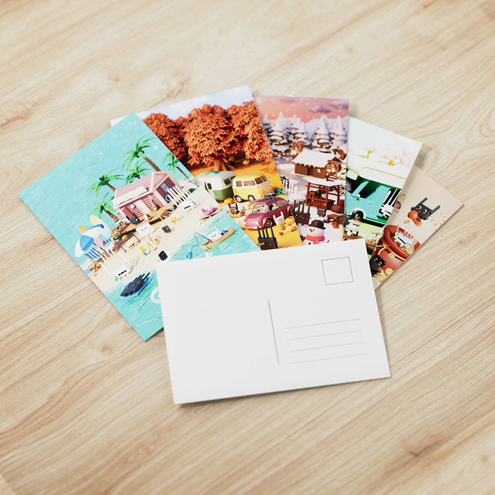 Evoke Wanderlust: Our Travel Router-Season Themed Postcards | SET: 5PCS