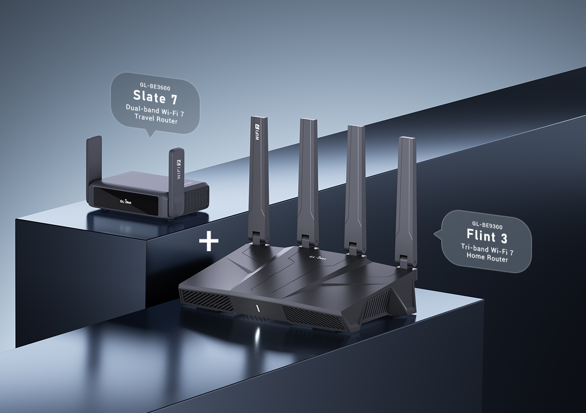 Wi‑Fi 7 Travel & Home Router