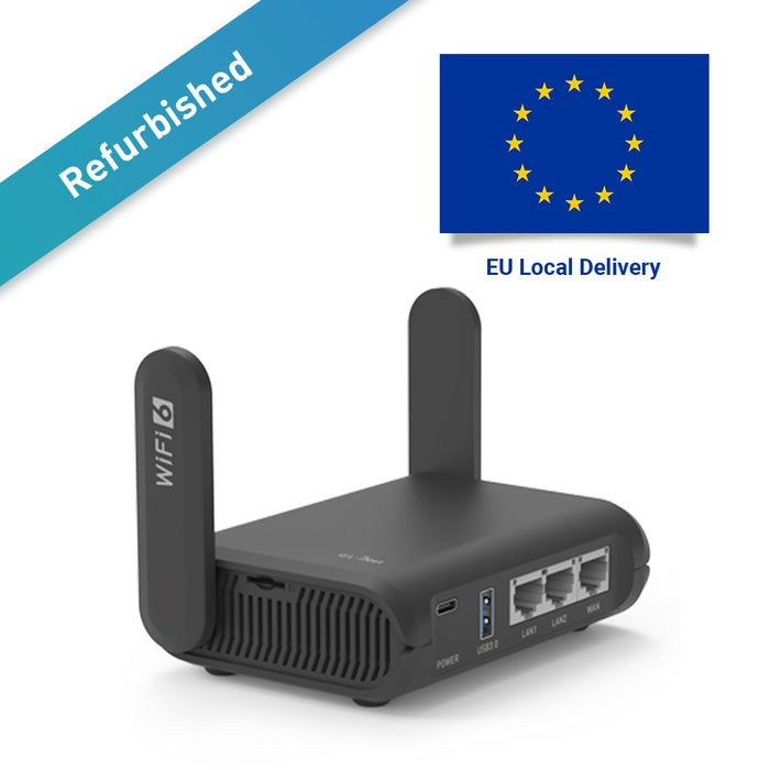 Refurbished | Slate AX (GL-AXT1800) Wi-Fi 6 Travel Router