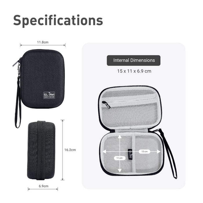 Travel Gadget Organizer Pouch Case, Hard Drive Bag