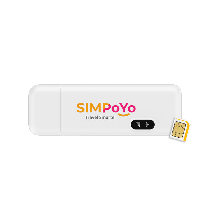 SIMPoYo uFi (SP-N150C4) Plug & Play 4G USB Dongle with Hotspot