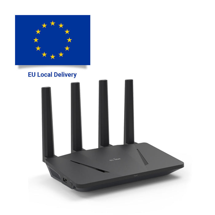 EU Local Delivery | Flint (GL-AX1800) EU+UK plug - GL.iNet